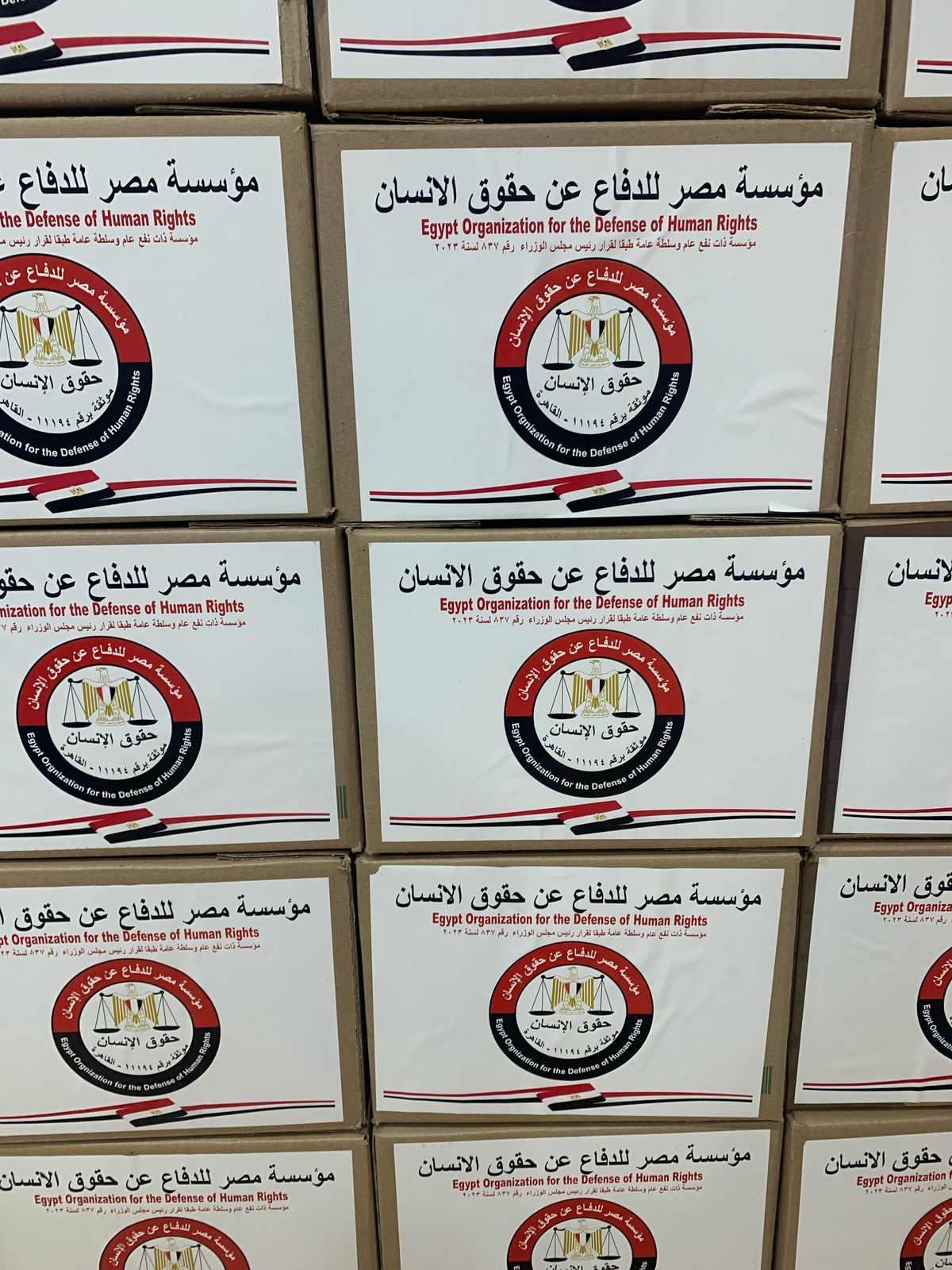 «مصر لحقوق الإنسان» توزع كرتونة رمضان على الطبقات الفقيرة